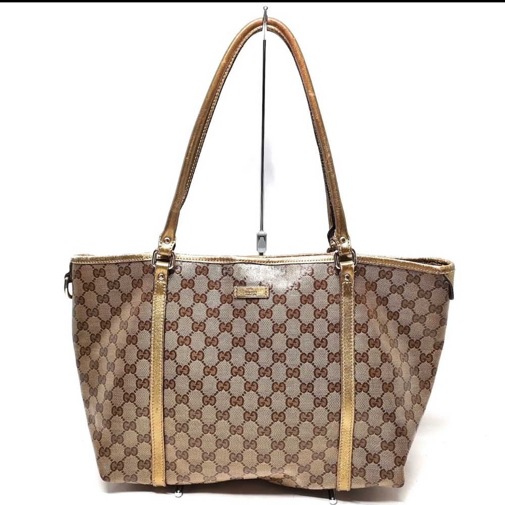 Authentic Gucci tote coated canvas